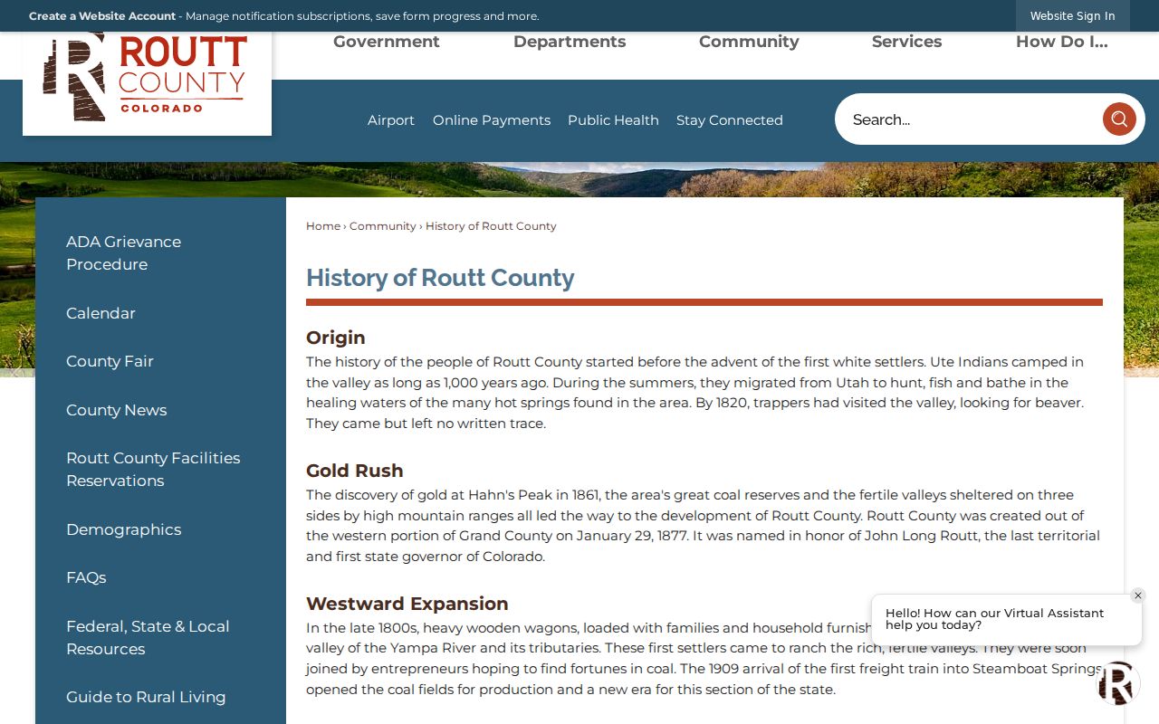 Routt County court docket and courthouse history
